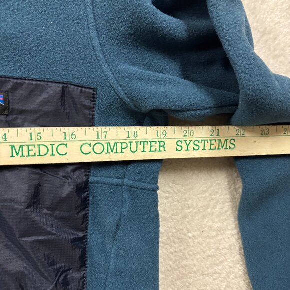 Patagonia Sweater Mens XS Blue Quarterzip Sweater Pullover Preppy Camp Granola - Picture 4 of 6